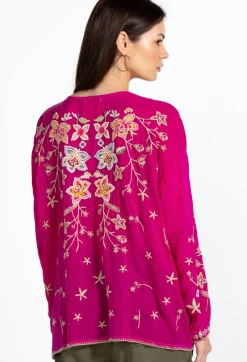 New Johnny Was Jenai Blouse Festival Fuschia