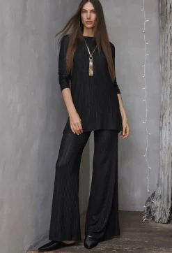 Online Johnny Was Jenna Metallic Easy Pant Black