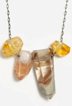 Outlet Johnny Was Joseph Brooks Quartz And Citrine Necklace Multi