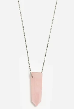 Discount Johnny Was Joseph Brooks Rose Quartz Necklace Pink