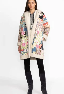 Clearance Johnny Was Kerry Suede Coat Multi