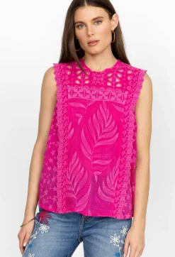 Best Johnny Was Leafy Concetta Blouse Orchid Lei