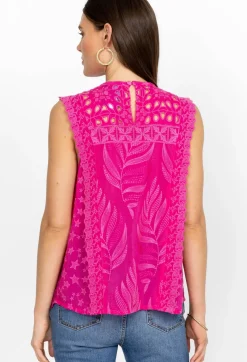 Best Johnny Was Leafy Concetta Blouse Orchid Lei