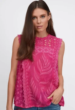 Best Johnny Was Leafy Concetta Blouse Orchid Lei