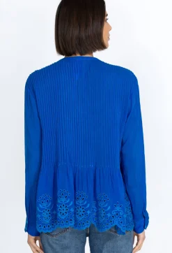 New Johnny Was Leonie Pintuck Blouse Skydiver