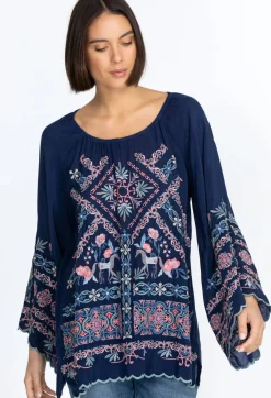 New Johnny Was Lina Tunic Blue Night