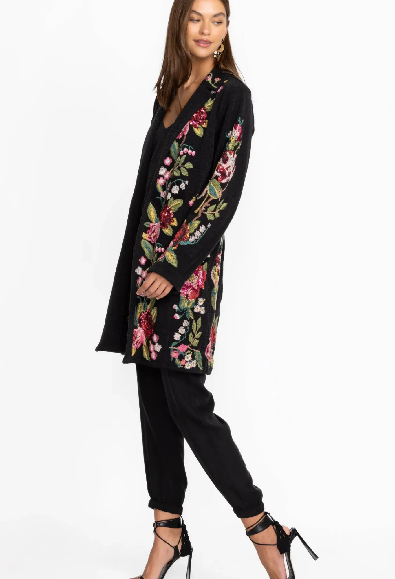 Best Johnny Was Lois Sequin Blazer Black