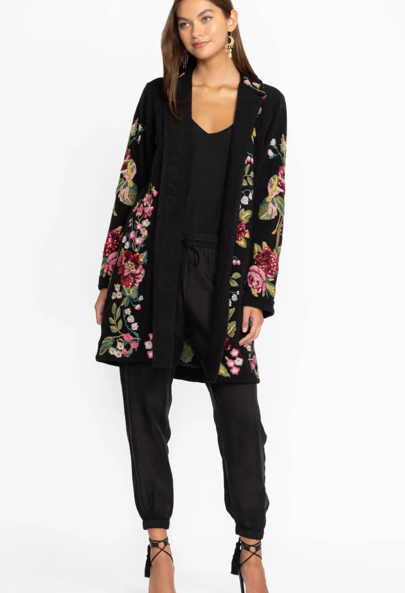 Best Johnny Was Lois Sequin Blazer Black