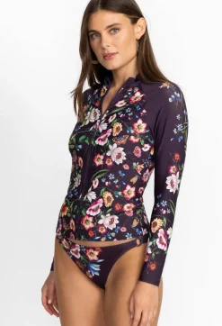 New Johnny Was Long Sleeve Surf Shirt Ombre Garden