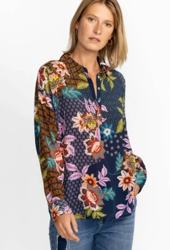 New Johnny Was Lotus Blouse Delfino