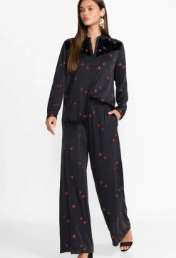Sale Johnny Was Maxine Seamed Wide Leg Pant Black