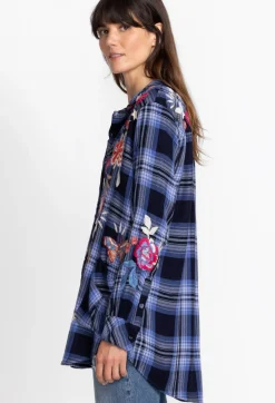 Clearance Johnny Was Mika Painters Smock Tunic Plaid