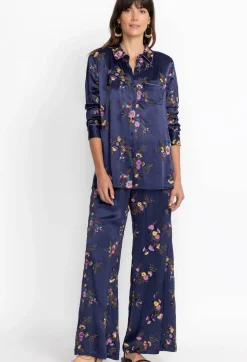 Online Johnny Was Misty Rayon Easy Pant Sapphire Blue