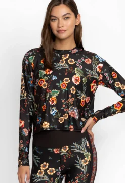 Discount Johnny Was Mock Neck Step Hem Tee Ardell