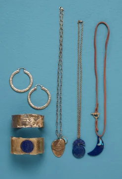 Discount Johnny Was Moonstack Pendant Necklace Lapis