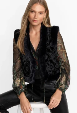 Best Johnny Was Morningside Silk Vest Black