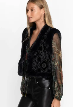 Best Johnny Was Morningside Silk Vest Black