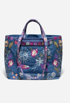 Best Johnny Was Nila Travel Tote Denim Blue