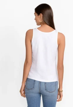 Discount Johnny Was Organic Cotton Essential Tank Bright White