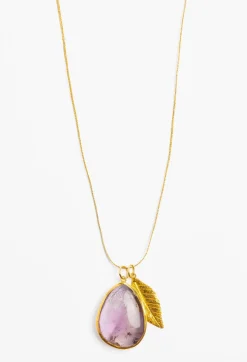 Discount Johnny Was Pippa Small Amethyst Leaves Necklace Purple