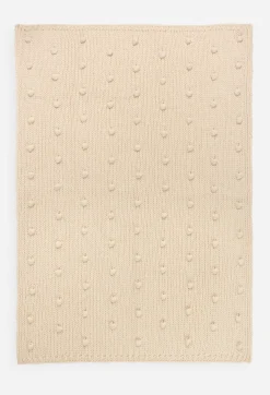 Outlet Johnny Was Pom Pom Throw Blanket Ivory
