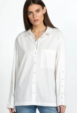 New Johnny Was Poplin Relaxed Pocket Shirt White