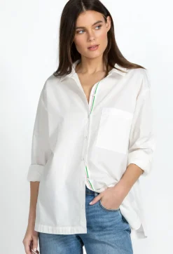 New Johnny Was Poplin Relaxed Pocket Shirt White