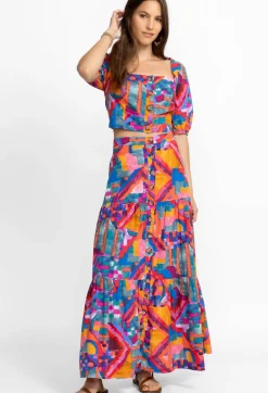 Clearance Johnny Was Poplin Skirt Summer Daydream