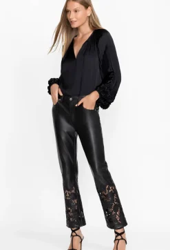 Outlet Johnny Was Portia Vegan Leather Pant Black