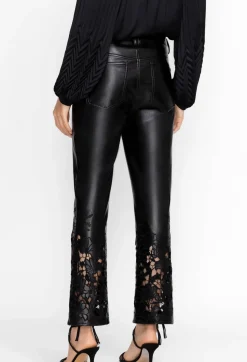 Outlet Johnny Was Portia Vegan Leather Pant Black