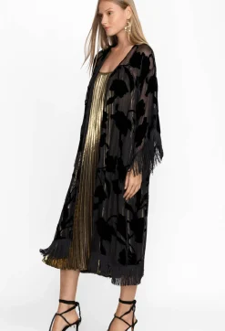 Best Johnny Was Queen Silk Kimono Black