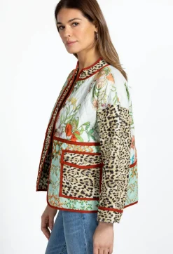 Johnny Was Quilted Patch Pocket Jacket Liliana