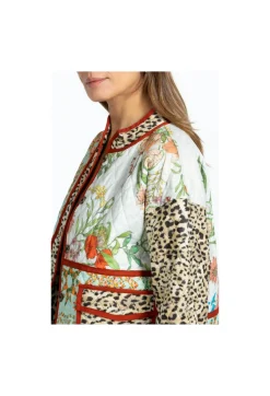 Johnny Was Quilted Patch Pocket Jacket Liliana