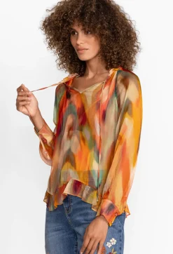 Online Johnny Was Radika Silk Blouse Multi