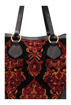Discount Johnny Was Regina Jaquard Tote Bag Black