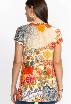 Johnny Was Relaxed Dolman Sleeve Tunic Tango