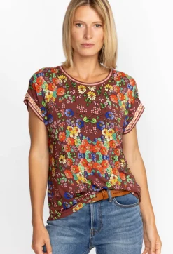 Outlet Johnny Was Relaxed Tee Teaberry