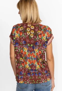 Outlet Johnny Was Relaxed Tee Teaberry