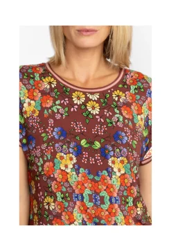 Outlet Johnny Was Relaxed Tee Teaberry
