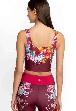 Sale Johnny Was Reversible Compression Tank Golden Rose
