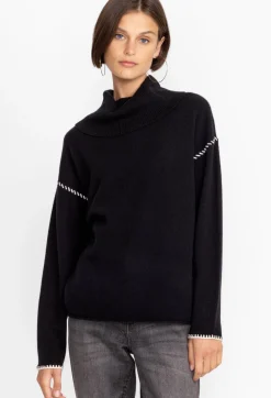 Outlet Johnny Was Rhode Cowl Neck Sweater Black