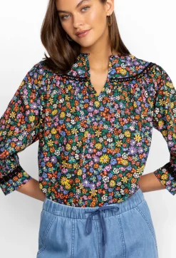 Clearance Johnny Was Risa Poplin Blouse Multi