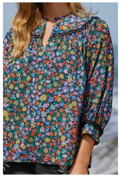 Clearance Johnny Was Risa Poplin Blouse Multi