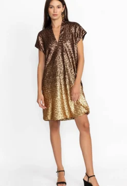 Clearance Johnny Was Sequin Alma Dress Gold