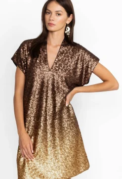 Clearance Johnny Was Sequin Alma Dress Gold