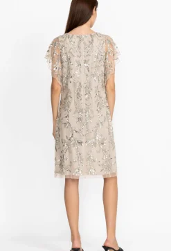 Online Johnny Was Sequin Cocktail Dress Silver