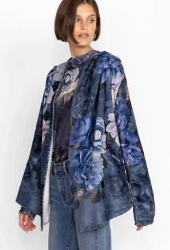 Discount Johnny Was Sherpa Jacket Grey Peony