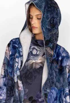 Discount Johnny Was Sherpa Jacket Grey Peony