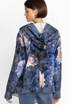 Discount Johnny Was Sherpa Jacket Grey Peony