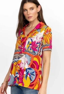 Outlet Johnny Was Short Sleeve Swing Polo Rachel May